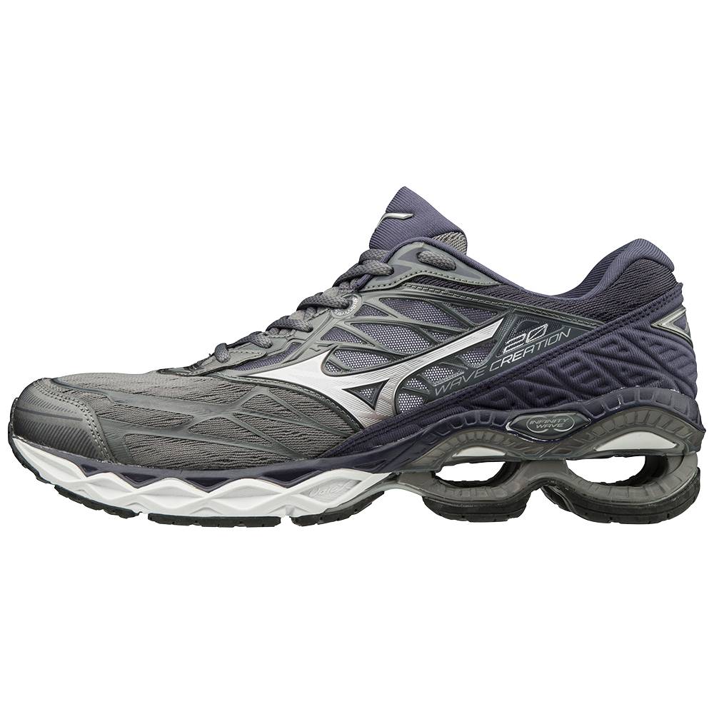 Sapatilhas Running Mizuno Wave Creation 20 - Homem - Cinzentas/Prateadas - IJEMK3714